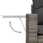 vidaXL 7-tlg. Garten-Sofagarnitur mit Kissen Grau Poly Rattan vidaXL 7-tlg. Garten-Sofagarnitur mit Kissen Grau Poly Rattan