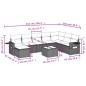 vidaXL 9-tlg. Garten-Sofagarnitur mit Kissen Beige Poly Rattan vidaXL 9-tlg. Garten-Sofagarnitur mit Kissen Beige Poly Rattan