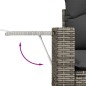 vidaXL 9-tlg. Garten-Sofagarnitur mit Kissen Grau Poly Rattan vidaXL 9-tlg. Garten-Sofagarnitur mit Kissen Grau Poly Rattan