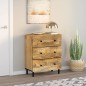 vidaXL Beistellschrank 60x33x75 cm Massivholz Mango vidaXL Beistellschrank 60x33x75 cm Massivholz Mango