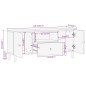 vidaXL TV-Schrank 105x33x46 cm Massivholz Mango vidaXL TV-Schrank 105x33x46 cm Massivholz Mango