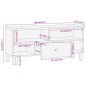 vidaXL TV-Schrank 100x33x46 cm Massivholz Mango vidaXL TV-Schrank 100x33x46 cm Massivholz Mango