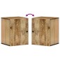 vidaXL Bad-Wandschrank 38x33x48 cm Massivholz Mango vidaXL Bad-Wandschrank 38x33x48 cm Massivholz Mango
