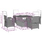 vidaXL 5-tlg. Garten-Essgruppe mit Kissen Schwarz Poly Rattan vidaXL 5-tlg. Garten-Essgruppe mit Kissen Schwarz Poly Rattan