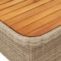 vidaXL 5-tlg. Garten-Essgruppe mit Kissen Beige Poly Rattan vidaXL 5-tlg. Garten-Essgruppe mit Kissen Beige Poly Rattan