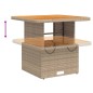 vidaXL 5-tlg. Garten-Essgruppe mit Kissen Beige Poly Rattan vidaXL 5-tlg. Garten-Essgruppe mit Kissen Beige Poly Rattan