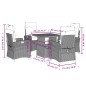 vidaXL 5-tlg. Garten-Essgruppe mit Kissen Beige Poly Rattan vidaXL 5-tlg. Garten-Essgruppe mit Kissen Beige Poly Rattan