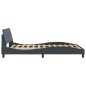vidaXL Bettgestell ohne Matratze Dunkelgrau 140x190 cm Samt vidaXL Bettgestell ohne Matratze Dunkelgrau 140x190 cm Samt