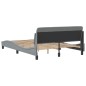 vidaXL Bettgestell ohne Matratze Hellgrau 140x190 cm Stoff vidaXL Bettgestell ohne Matratze Hellgrau 140x190 cm Stoff