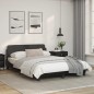 vidaXL Bettgestell mit Kopfteil Schwarz 140x190 cm Kunstleder vidaXL Bettgestell mit Kopfteil Schwarz 140x190 cm Kunstleder