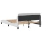 vidaXL Bettgestell mit Kopfteil Schwarz 140x190 cm Kunstleder vidaXL Bettgestell mit Kopfteil Schwarz 140x190 cm Kunstleder