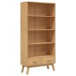 vidaXL Bücherregal OLDEN 4 Fächer Braun Massivholz Kiefer vidaXL Bücherregal OLDEN 4 Fächer Braun Massivholz Kiefer