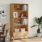 vidaXL Bücherregal OLDEN 4 Fächer Braun Massivholz Kiefer vidaXL Bücherregal OLDEN 4 Fächer Braun Massivholz Kiefer