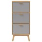 vidaXL Schuhschrank OLDEN Grau und Braun 55x35x120cm Massivholz Kiefer vidaXL Schuhschrank OLDEN Grau und Braun 55x35x120cm Massivholz Kiefer