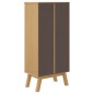 vidaXL Schuhschrank OLDEN Grau und Braun 55x35x120cm Massivholz Kiefer vidaXL Schuhschrank OLDEN Grau und Braun 55x35x120cm Massivholz Kiefer