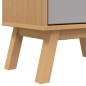 vidaXL Schuhschrank OLDEN Grau und Braun 55x35x120cm Massivholz Kiefer vidaXL Schuhschrank OLDEN Grau und Braun 55x35x120cm Massivholz Kiefer
