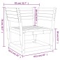 vidaXL Gartenstuhl Wachsbraun Massivholz Kiefer vidaXL Gartenstuhl Wachsbraun Massivholz Kiefer