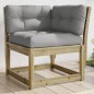 vidaXL Garten-Ecksofa mit Kissen 73x73x78 cm Kiefernholz Imprägniert vidaXL Garten-Ecksofa mit Kissen 73x73x78 cm Kiefernholz Imprägniert