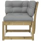 vidaXL Garten-Ecksofa mit Kissen 73x73x78 cm Kiefernholz Imprägniert vidaXL Garten-Ecksofa mit Kissen 73x73x78 cm Kiefernholz Imprägniert