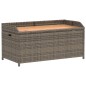 vidaXL Bank mit Stauraum Grau 100x50x52 cm Poly Rattan Akazienholz vidaXL Bank mit Stauraum Grau 100x50x52 cm Poly Rattan Akazienholz