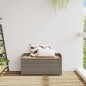 vidaXL Bank mit Stauraum Grau 100x50x52 cm Poly Rattan Akazienholz vidaXL Bank mit Stauraum Grau 100x50x52 cm Poly Rattan Akazienholz