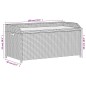 vidaXL Bank mit Stauraum Grau 100x50x52 cm Poly Rattan Akazienholz vidaXL Bank mit Stauraum Grau 100x50x52 cm Poly Rattan Akazienholz