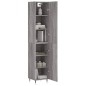 Highboard Grau Sonoma 34,5x34x180 cm Holzwerkstoff Highboard Grau Sonoma 34,5x34x180 cm Holzwerkstoff