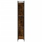 vidaXL Bücherregal Räuchereiche 79x30x180 cm Holzwerkstoff und Metall vidaXL Bücherregal Räuchereiche 79x30x180 cm Holzwerkstoff und Metall