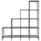 vidaXL Bücherregal Grau Sonoma 122x30x132 cm Holzwerkstoff und Metall vidaXL Bücherregal Grau Sonoma 122x30x132 cm Holzwerkstoff und Metall