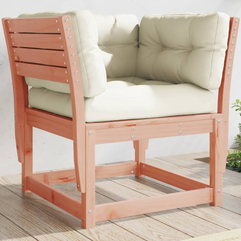 vidaXL Gartensofa mit Armlehnen und Kissen Massivholz Douglasie vidaXL Gartensofa mit Armlehnen und Kissen Massivholz Douglasie
