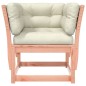 vidaXL Gartensofa mit Armlehnen und Kissen Massivholz Douglasie vidaXL Gartensofa mit Armlehnen und Kissen Massivholz Douglasie