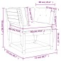 vidaXL Gartensofa mit Armlehnen und Kissen Massivholz Douglasie vidaXL Gartensofa mit Armlehnen und Kissen Massivholz Douglasie