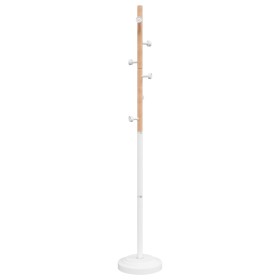 vidaXL Garderobenständer Weiß 177 cm Pulverbeschichtetes Eisen