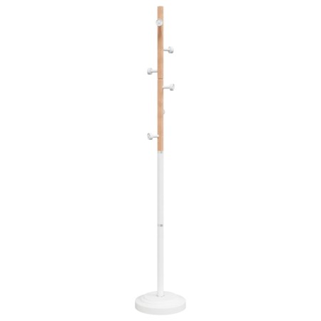 vidaXL Garderobenständer Weiß 177 cm Pulverbeschichtetes Eisen