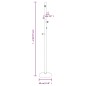 vidaXL Garderobenständer Weiß 177 cm Pulverbeschichtetes Eisen vidaXL Garderobenständer Weiß 177 cm Pulverbeschichtetes Eisen
