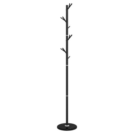 vidaXL Garderobenständer Schwarz 175 cm Pulverbeschichtetes Eisen