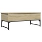 vidaXL Couchtisch Sonoma-Eiche 100x50x40 cm Holzwerkstoff und Metall vidaXL Couchtisch Sonoma-Eiche 100x50x40 cm Holzwerkstoff und Metall