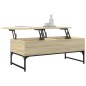 vidaXL Couchtisch Sonoma-Eiche 100x50x40 cm Holzwerkstoff und Metall vidaXL Couchtisch Sonoma-Eiche 100x50x40 cm Holzwerkstoff und Metall