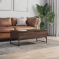 vidaXL Couchtisch Braun Eichen-Optik 100x50x40 cm Holzwerkstoff Metall vidaXL Couchtisch Braun Eichen-Optik 100x50x40 cm Holzwerkstoff Metall