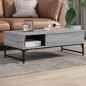 vidaXL Couchtisch Grau Sonoma 100x50x35 cm Holzwerkstoff und Metall vidaXL Couchtisch Grau Sonoma 100x50x35 cm Holzwerkstoff und Metall