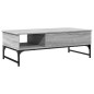 vidaXL Couchtisch Grau Sonoma 100x50x35 cm Holzwerkstoff und Metall vidaXL Couchtisch Grau Sonoma 100x50x35 cm Holzwerkstoff und Metall