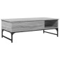 vidaXL Couchtisch Grau Sonoma 100x50x35 cm Holzwerkstoff und Metall vidaXL Couchtisch Grau Sonoma 100x50x35 cm Holzwerkstoff und Metall