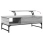 vidaXL Couchtisch Grau Sonoma 100x50x35 cm Holzwerkstoff und Metall vidaXL Couchtisch Grau Sonoma 100x50x35 cm Holzwerkstoff und Metall
