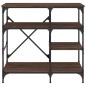 vidaXL Bäckerregal Braun Eichen-Optik 90x40x84 cm Holzwerkstoff Metall vidaXL Bäckerregal Braun Eichen-Optik 90x40x84 cm Holzwerkstoff Metall