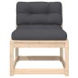 vidaXL Gartensofas mit Kissen 2 Stk. Massivholz Kiefer vidaXL Gartensofas mit Kissen 2 Stk. Massivholz Kiefer