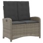vidaXL 4-tlg. Garten-Essgruppe mit Kissen Grau Poly Rattan vidaXL 4-tlg. Garten-Essgruppe mit Kissen Grau Poly Rattan