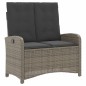 vidaXL 4-tlg. Garten-Essgruppe mit Kissen Grau Poly Rattan vidaXL 4-tlg. Garten-Essgruppe mit Kissen Grau Poly Rattan