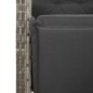 vidaXL 4-tlg. Garten-Essgruppe mit Kissen Grau Poly Rattan vidaXL 4-tlg. Garten-Essgruppe mit Kissen Grau Poly Rattan