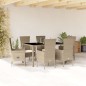 vidaXL 7-tlg. Garten-Essgruppe mit Kissen Beige Poly Rattan vidaXL 7-tlg. Garten-Essgruppe mit Kissen Beige Poly Rattan