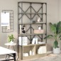 vidaXL Bücherregal Sonoma-Eiche 100x26x180 cm Holzwerkstoff und Metall vidaXL Bücherregal Sonoma-Eiche 100x26x180 cm Holzwerkstoff und Metall